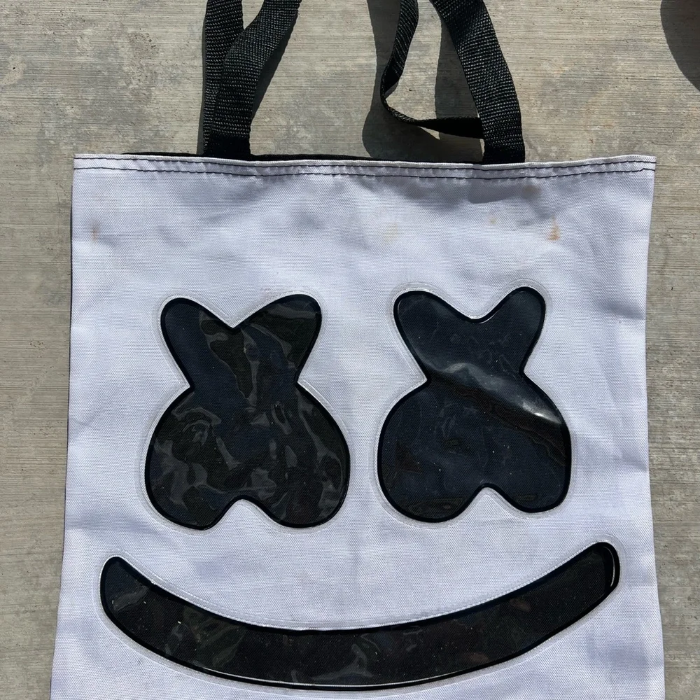 Halloween DJ marshmallow man mask jumper microphone & bag